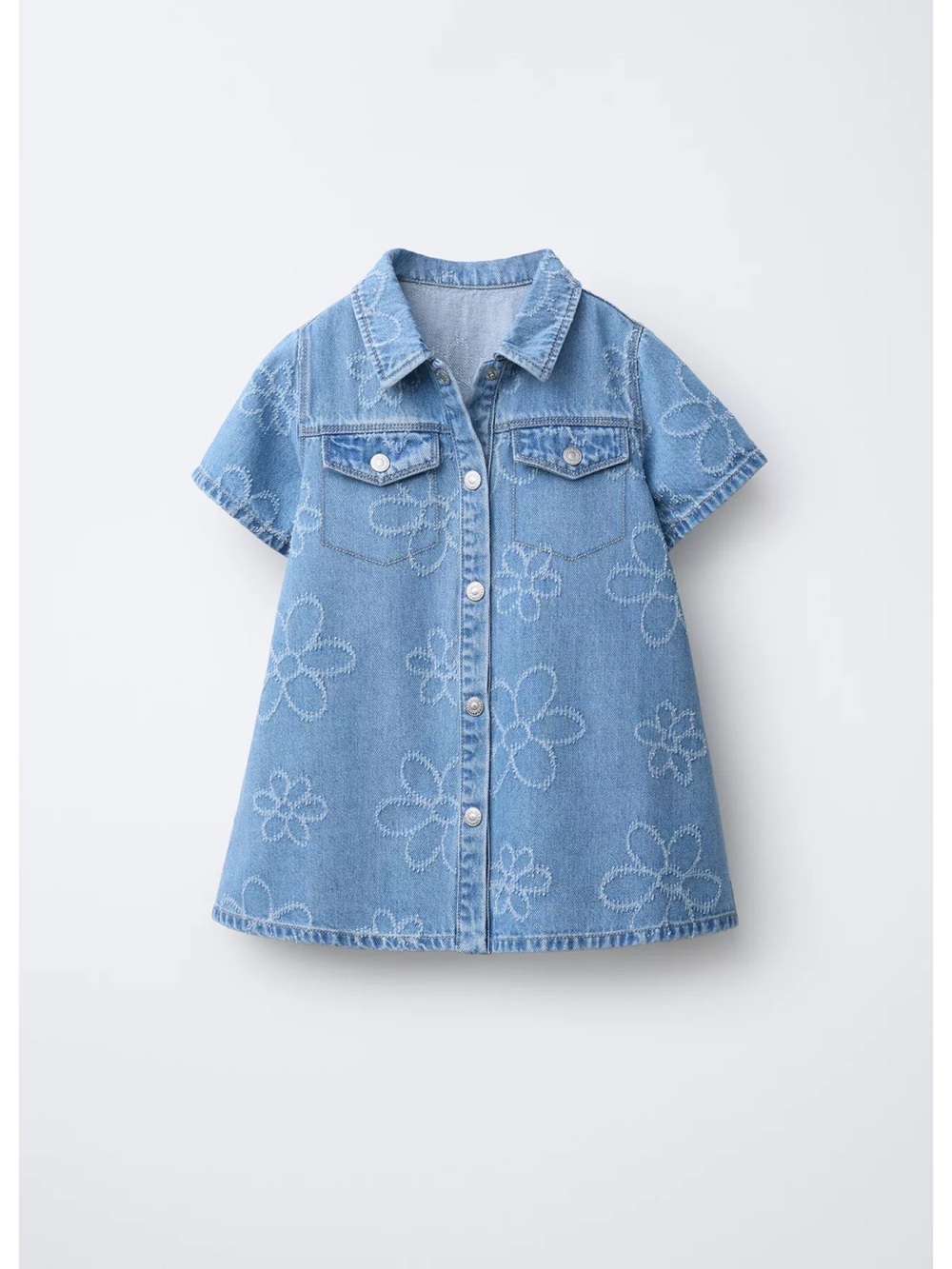 Zara toddler girls denim dress 2t